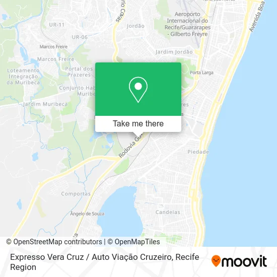 Expresso Vera Cruz / Auto Viação Cruzeiro map