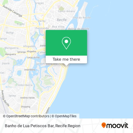 Banho de Lua Petiscos Bar map