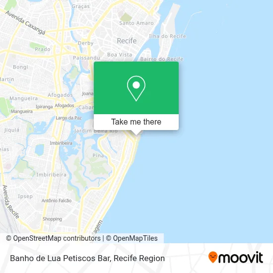 Banho de Lua Petiscos Bar map