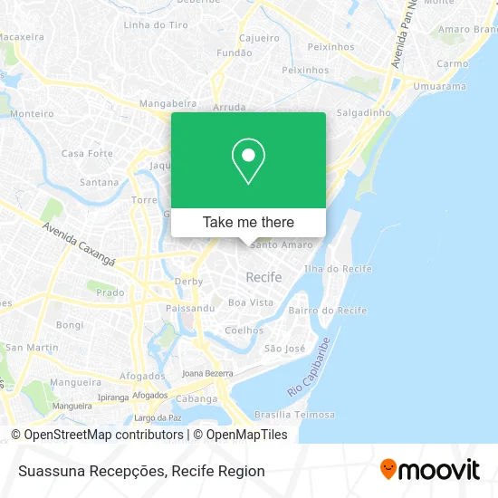 Suassuna Recepções map