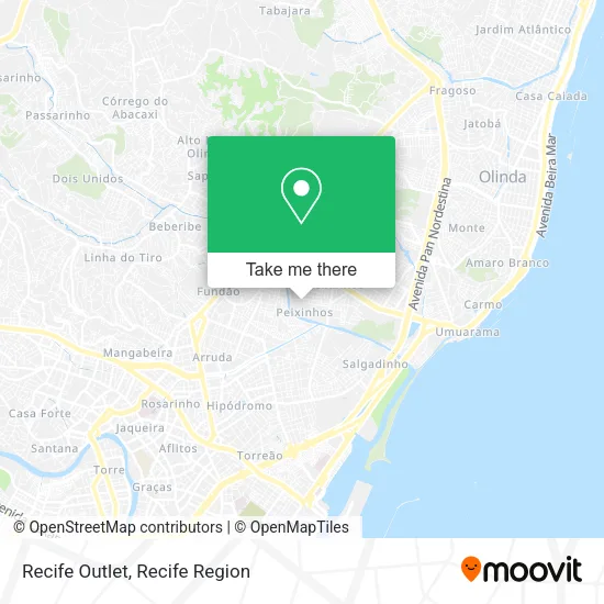 Recife Outlet map