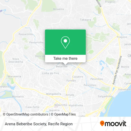 Arena Beberibe Society map