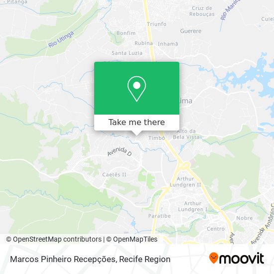 Marcos Pinheiro Recepções map