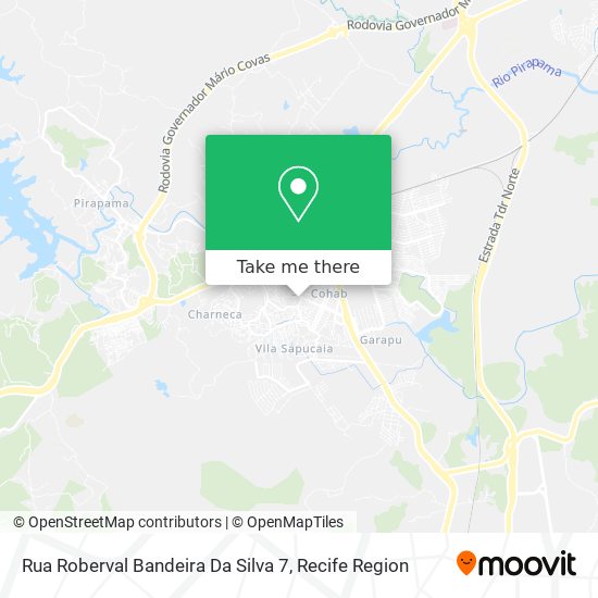 Rua Roberval Bandeira Da Silva 7 map