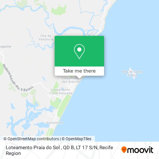Loteamento Praia do Sol , QD B, LT 17 S / N map