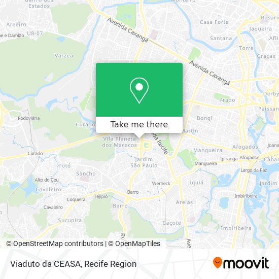 Viaduto da CEASA map