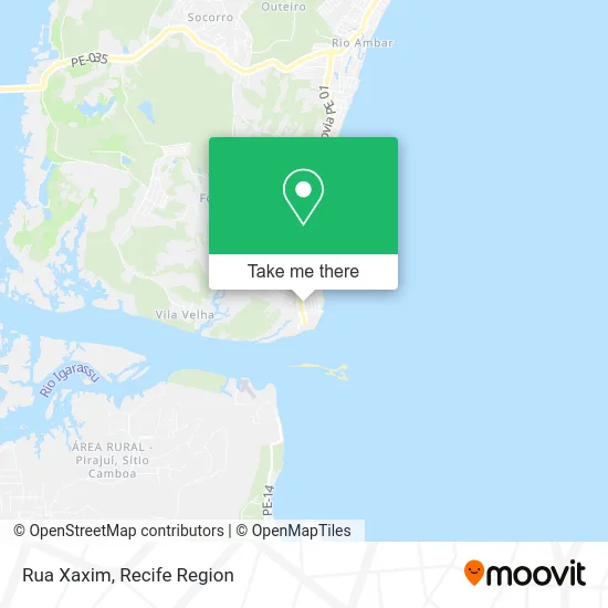 Rua Xaxim map