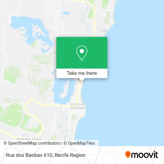 Rua dos Baobás 610 map