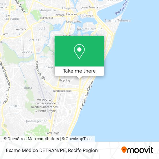 Exame Médico DETRAN/PE map