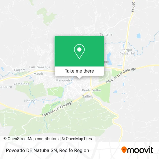 Povoado DE Natuba SN map