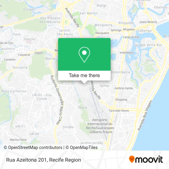 Rua Azeitona 201 map