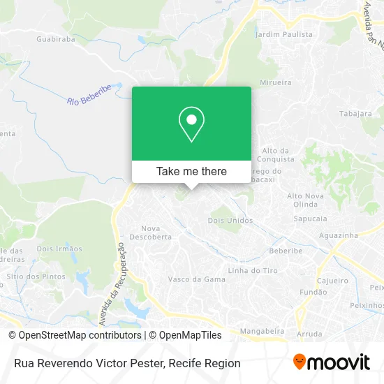 Rua Reverendo Victor Pester map
