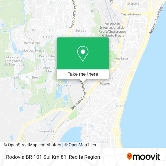 Rodovia BR-101 Sul Km 81 map