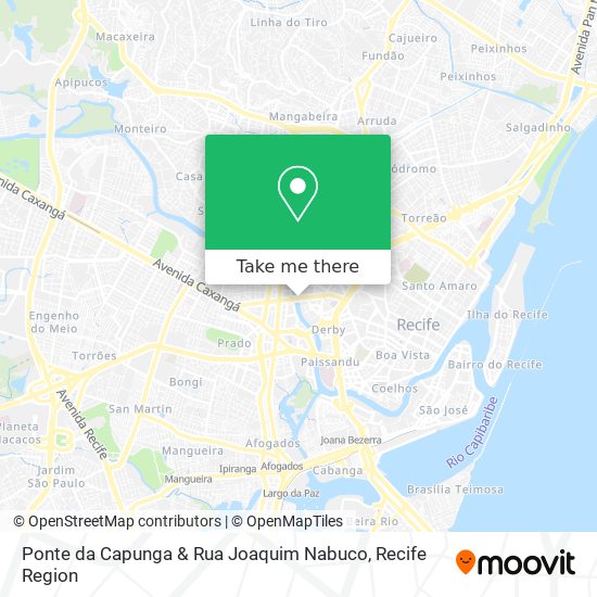 Ponte da Capunga & Rua Joaquim Nabuco map