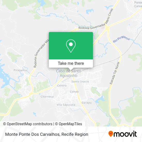 Monte Ponte Dos Carvalhos map