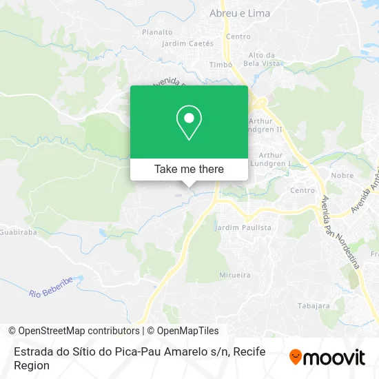 Estrada do Sítio do Pica-Pau Amarelo s / n map