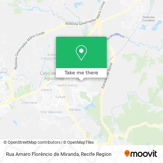 Rua Amaro Florêncio de Miranda map