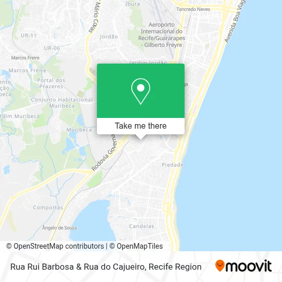 Rua Rui Barbosa & Rua do Cajueiro map