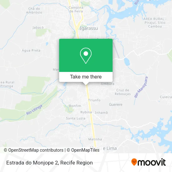 Estrada do Monjope 2 map