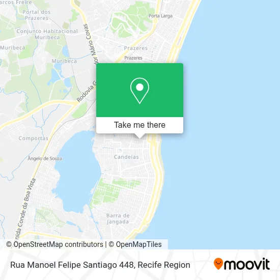 Rua Manoel Felipe Santiago 448 map