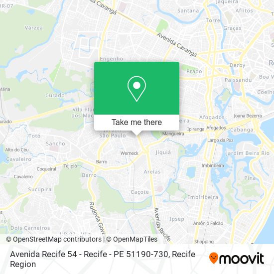 Avenida Recife 54 - Recife - PE 51190-730 map