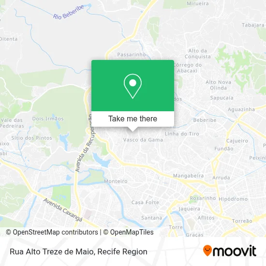 Rua Alto Treze de Maio map