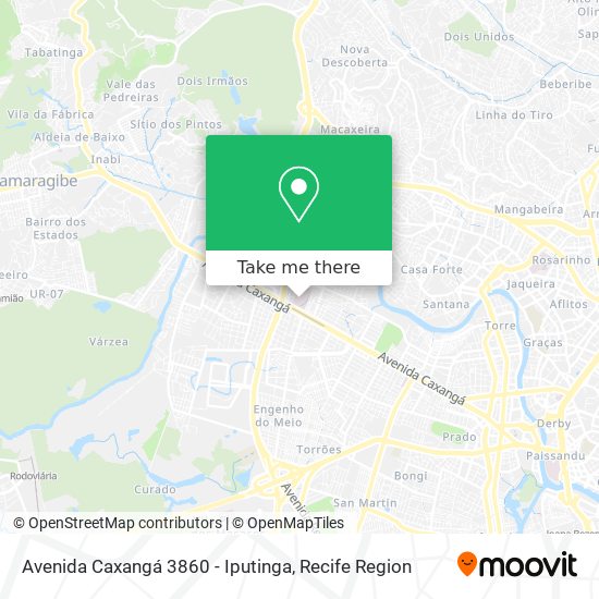 Avenida Caxangá 3860 - Iputinga map