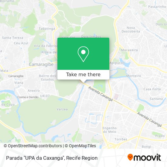 Parada "UPA da Caxanga" map