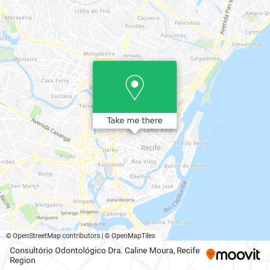 Consultório Odontológico Dra. Caline Moura map