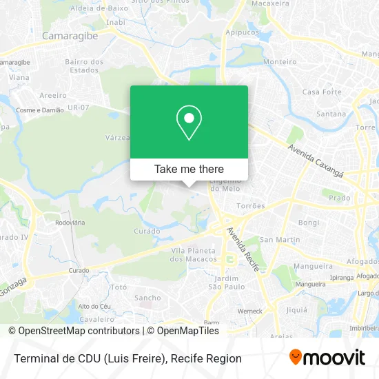 Terminal de CDU (Luis Freire) map