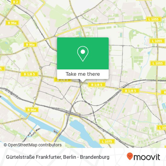 Gürtelstraße Frankfurter, Lichtenberg, 10365 Berlin map