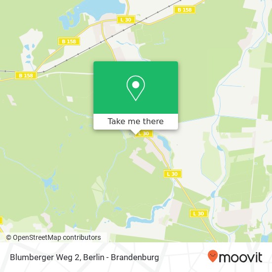 Карта Blumberger Weg 2, 16356 Werneuchen