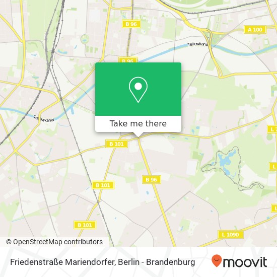 Friedenstraße Mariendorfer, Mariendorf, 12107 Berlin map