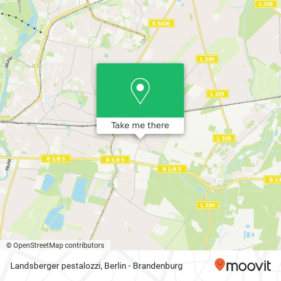 Landsberger pestalozzi, Mahlsdorf, 12623 Berlin map