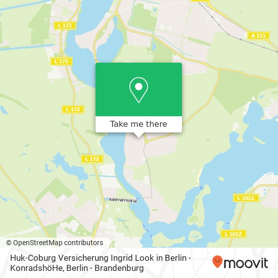 Huk-Coburg Versicherung Ingrid Look in Berlin - KonradshöHe, Stößerstraße 29A map