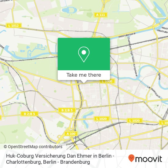 Huk-Coburg Versicherung Dan Ehmer in Berlin - Charlottenburg, Spandauer Damm 71 map