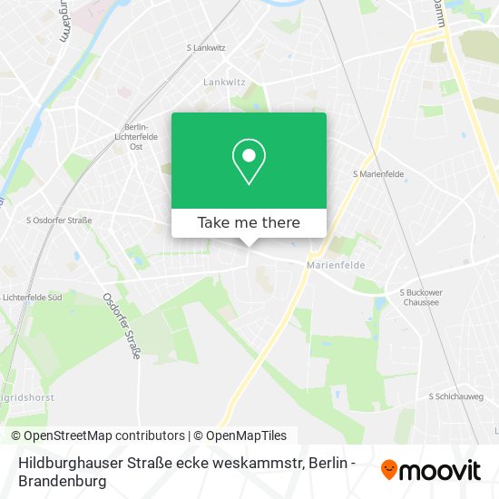 Hildburghauser Straße ecke weskammstr map