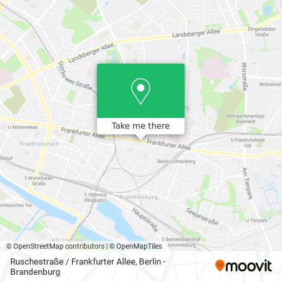 Ruschestraße / Frankfurter Allee map
