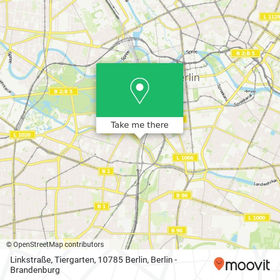 Linkstraße, Tiergarten, 10785 Berlin map