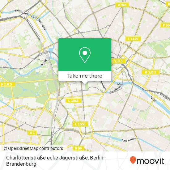Карта Charlottenstraße ecke Jägerstraße, Mitte, 10117 Berlin