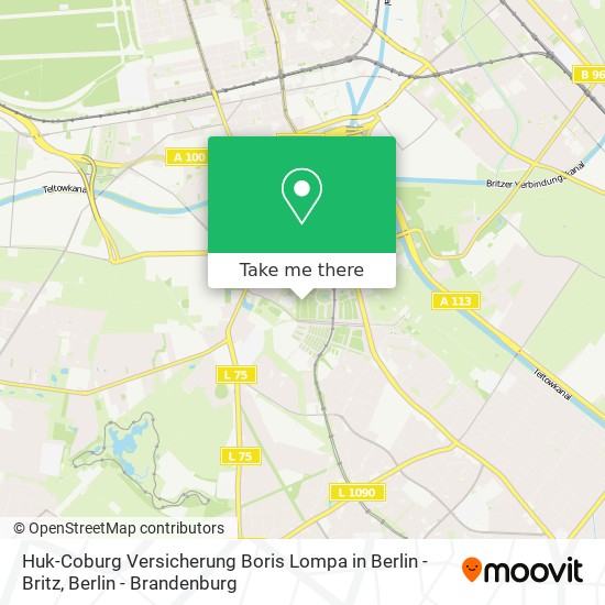 Huk-Coburg Versicherung Boris Lompa in Berlin - Britz map