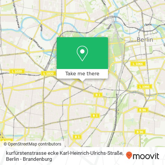 kurfürstenstrasse ecke Karl-Heinrich-Ulrichs-Straße, Tiergarten, 10785 Berlin map