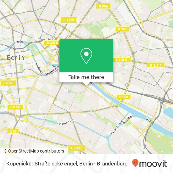Карта Köpenicker Straße ecke engel, Mitte, 10179 Berlin