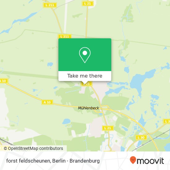 forst feldscheunen, Summt, 16567 Mühlenbecker Land map