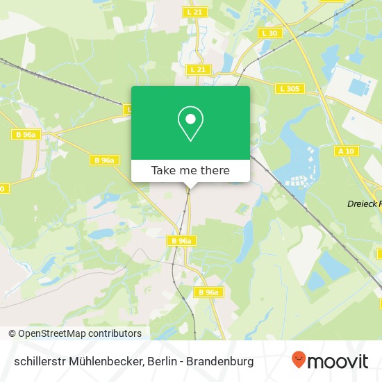 schillerstr Mühlenbecker, Schildow, 16552 Mühlenbecker Land map