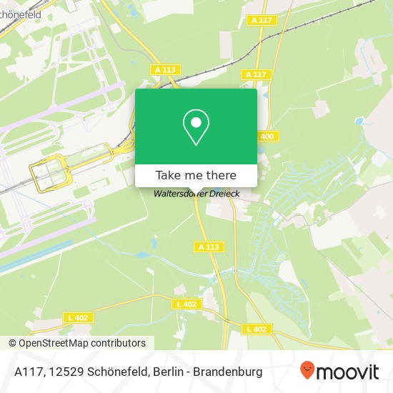 Карта A117, 12529 Schönefeld
