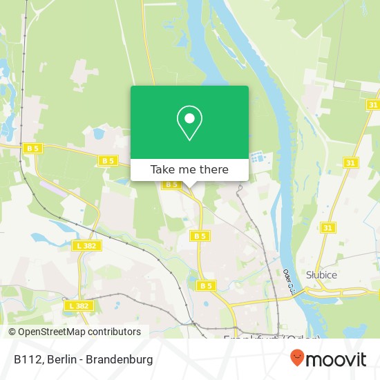 Карта B112, 15234 Frankfurt (Oder)