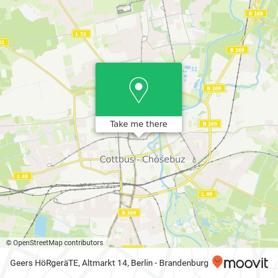 Карта Geers HöRgeräTE, Altmarkt 14
