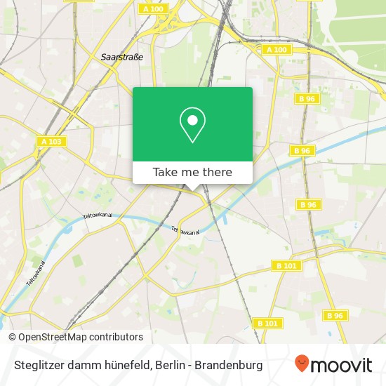 Карта Steglitzer damm hünefeld, Steglitz, 12169 Berlin