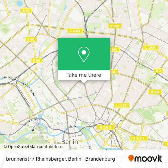 brunnenstr / Rheinsberger map